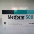 Metform 500 mg tab